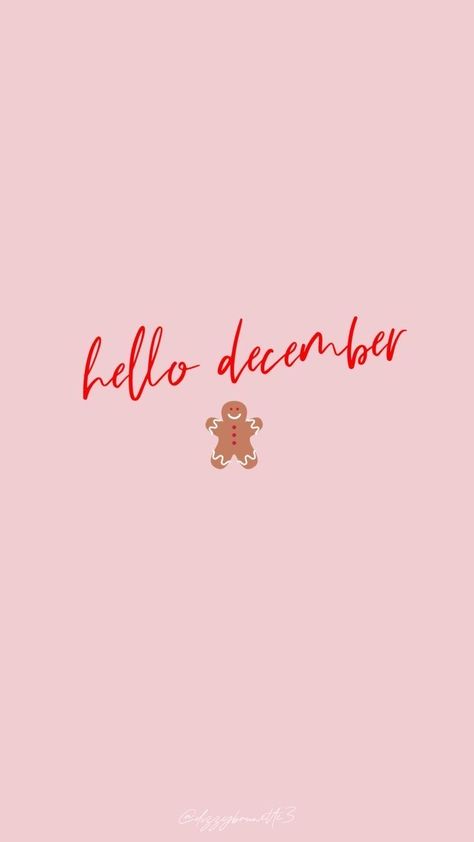 Hello Christmas Wallpaper, Pink December Wallpaper, December Phone Backgrounds, Hello December Wallpaper Iphone, Pink Gingerbread Wallpaper, Pink Christmas Quotes, Christmas Wuotes, Cute December Wallpaper, Cute Pink Christmas Wallpaper