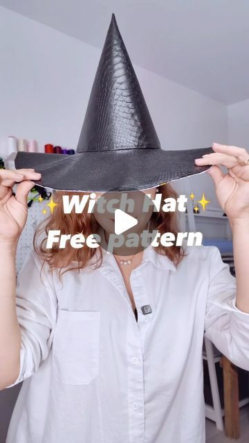 Daniela Alejandra Garza Meza on Instagram: "✨Witch Hat Free Pattern and Full Tutorial✨ link in my Broadcast Channel in Bio  #halloweencostume #halloween #sewing #diyer #costura #sewinghacks #hacks #lifehacks #costurafacil #howtosew #costuracreativa #costuraparaprincipiantes #tips #tipsandtricks #coser #howto #sewingproject #sewinhlove #sewingaddict #sewingblog #sewingblogger #sewingfun #sewingforkids #sewingclasses #sewingcommunity #sewingmachine" Witch Hat Pattern Sewing, Witch Hat Pattern, Hacks Lifehacks, Halloween Sewing, Hat Patterns To Sew, Clothes Making, Sewing Blogs, Sewing For Kids, Witch Hat