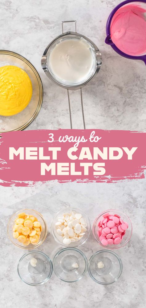 Homemade Candy Melts, Thinning Candy Melts, Candy Melt Cake Decorations, How To Make Candy Melts, Using Candy Melts In Molds, Diy Candy Melts Recipes, How To Use Candy Melts In Molds, How To Use Candy Melts In Silicone Molds, Candy Melts In Silicone Molds