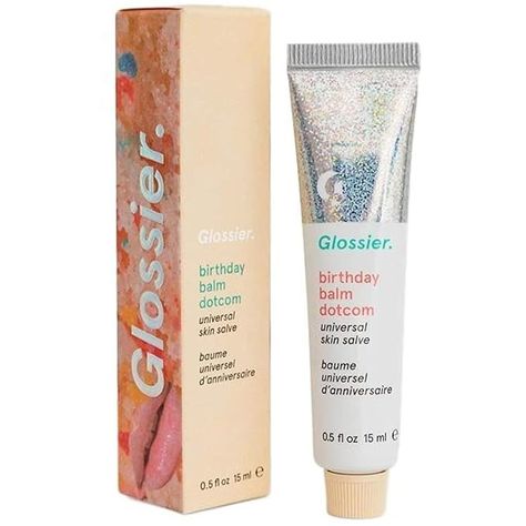 Amazon.com : Glossier Balm Dotcom Birthday 15ml - Acne Skin Moisturizer for Adults : Beauty & Personal Care Glossier Birthday Balm, Balm Dot Com, Glossier Balm, Glossier Balm Dotcom, Glossier Lip Balm, Mom Beauty, Glossier Lip Gloss, Birthday Wishes For Myself, Holiday Beauty