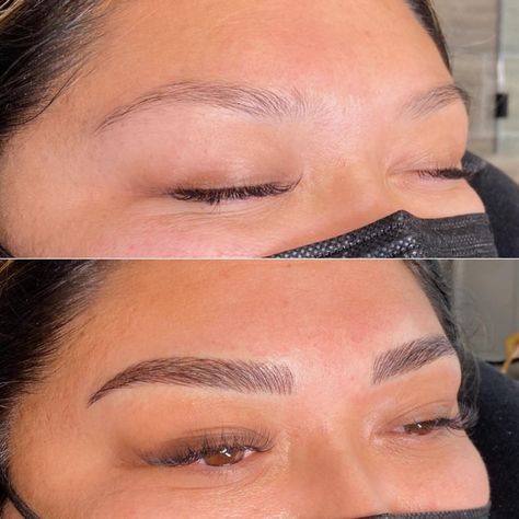 Wax Eyebrows Shape, Lifted Eyebrows Shape, Eyebrows For Big Forehead, Microblading Eyebrows Before And After, Microblading Eyebrows Shape, Combo Brows Microblading, Gorgeous Eyebrows, Soft Eyebrows, Brow Inspiration