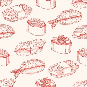 Sushi Drawing, Sushi Logo, Sushi Fish, Restaurant Menu Covers, Sushi Menu, Cute Background, Japanese Menu, Sushi Design, Menu Inspiration