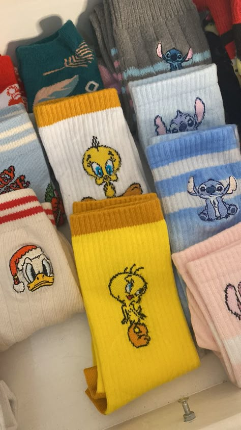 Goofy Socks Aesthetic, Aesthetic Socks, Disney Socks, Pretty Socks, Socks Aesthetic, Cartoon Socks, Silly Socks, Work Socks, Fluffy Socks