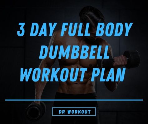 Workout Routine Full Body Daily, Full Body Workout For Men Dumbell, Lean Body Workout Men At Home, 3 Day Split Dumbbell Workout, Dumbell Workout Free Printable, All Dumbbell Workout, 4 Day Split Dumbell Workout, Dumbbell Workout Plan Men, Full Body Dumbbell Workout Plan