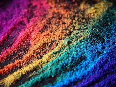 Rainbow Images, Rainbow Pictures, Types Of Textiles, Close Up Photography, Pigment Powder, Traditional Paintings, Download Free Images, Rainbow Pride, High Resolution Photos