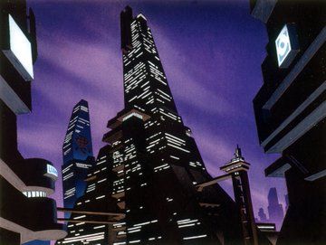 Batman Beyond Background Art, Batman Beyond Aesthetic, Batman Beyond Art, Citypop Illustration, Neo Gotham, Art Deco City, Dark Deco, Noir Detective, Gotham Batman