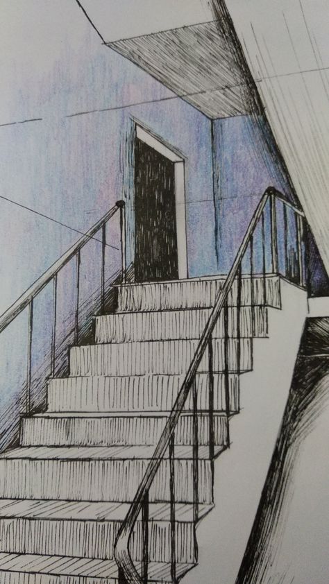 the stair case Stairs Drawing Reference, How To Draw Stairs, Architecture Research, Basement Stairs, Stair Case, Architecture Drawing Art, Work Art, Art Refs, Social Work