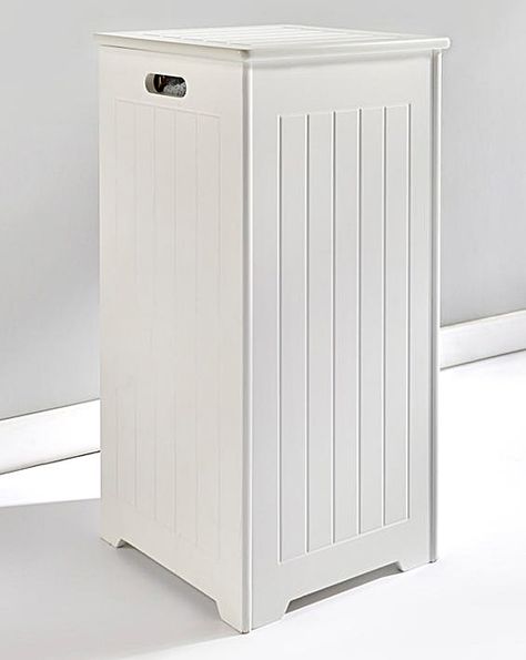 New England Slimline Laundry Hamper | House of Bath Laundry Unit, White Laundry Basket, Laundry Hamper Storage, Clothes Cabinet, White Laundry, Hamper Storage, Easy Build, Stunning Bathrooms, Style Bathroom