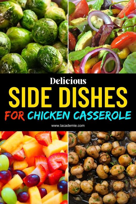 16 Delicious Side Dishes for Chicken Casserole in 2024 Sides For Casseroles, Sides For Chicken Casserole, Side Dishes For Chicken Casserole, Sides With Chicken, Chicken Sides, Winter Side Dishes, Sides For Chicken, Delicious Side Dishes, Casserole Side Dishes