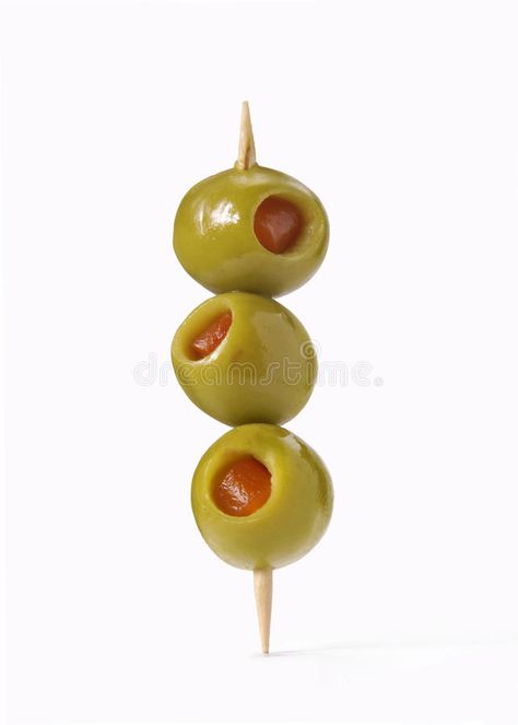 Olive On Toothpick, Olives On A Stick, Cocktail Olive Tattoo, Martini Olive Tattoo, Olives Drawing, Food Reference Photos, Olives Aesthetic, Olives Painting, Olive Drawing