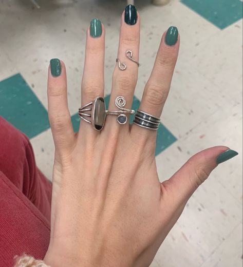 Hand Rings Aesthetic, Rings Aesthetic, Hand Rings, Indie Jewelry, Nail Ring, Dope Jewelry, Funky Jewelry, Funky Nails, Jewelry Inspo