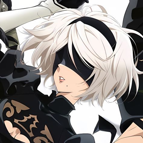 2b & 9s Monochrome Pfp Aesthetic, 2b Neir Automata Icon, Nier 2b Icon, Nier Automata 2b And 9s Matching Pfp, 2b Pfp Nier, 2b Profile Picture, 9s 2b Matching Pfp, Neir Automata Matching Icons, 2b Anime Icon