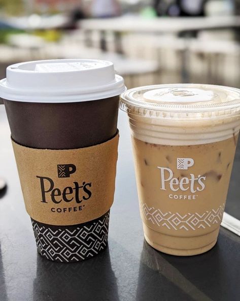 Peets Coffee Drinks, Peet’s Coffee, Iced Coffee And Bagel Aesthetic, Iced Coffee Fall Aesthetic, Iced Coffee On The Beach, Iced Coffee Date Aesthetic, Peets Coffee, Spring Vibes, Coffee Branding