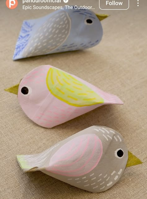 Toilet Paper Crafts, Diy Birds, Spring Birds, Paper Birds, Toilet Paper Roll Crafts, Toilet Paper Rolls, Bird Crafts, Easter Decorations Dollar Store, Paper Roll Crafts