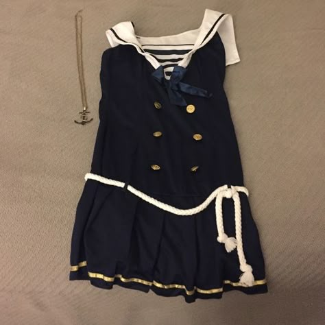 3 for $30//Sailor Halloween Outfit Sailor Girl Costume, Sailor Couple Costume, Sailor Costume For Women, Halloweekend Costumes, Bf Stuff, Sailor Halloween Costumes, Sailor Luna, Sailor Halloween, Sailor Outfit