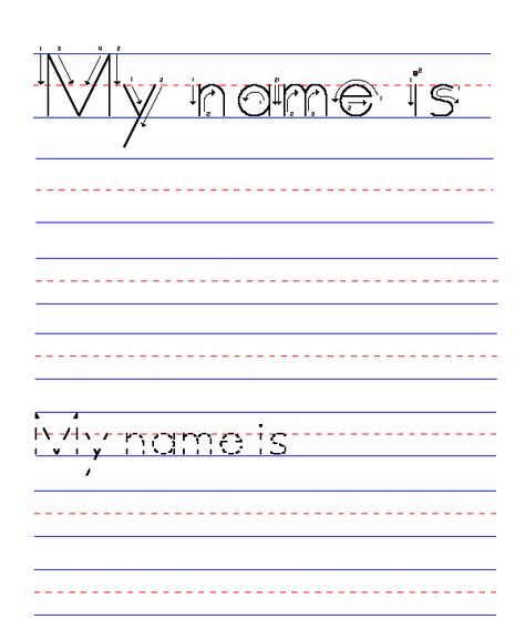 Name Tracing With Blank Lines Worksheets Writing Practice Kindergarten, Name Writing Activities, Writing Worksheets Kindergarten, Writing Activities For Preschoolers, Writing Names, Kindergarten Writing Activities, Handwriting Worksheet, Kindergarten Names, Handwriting Worksheets For Kids