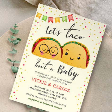 2nd Child Baby Shower Ideas, Couple Baby Shower Themes, Double Baby Shower Ideas, Co Ed Baby Shower Ideas, Couples Baby Shower Ideas, Coed Baby Shower Ideas, Coed Baby Shower Themes, Backyard Barbecue Party, Mexican Theme Baby Shower