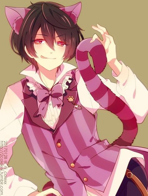 Cheshire Cat Art, Fox Character, Cat Character, Cheshire Cat, Human Art, Anime Drawings Boy, Ensemble Stars, Art Anime