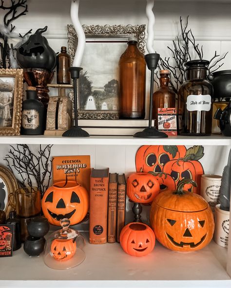 “By the pricking of my thumbs, something wicked this way comes.” – William Shakespeare, Macbeth 👻 We live for spooky season & will seize every opportunity to thrift for Halloween decor to fill our homes with! & an especially meaningful item Included in my hutch are the vintage silhouettes! A dear friend of mine gifted these to me. These were her friends family!😍💕 #halloweendecor #halloweenhutch #vintagehashie #vintagevignette #vintagecollections #thriftedhome #thrifteddecor #thrifteddecora... Thrifted Home, Thrifted Decor, Vintage Vignettes, Vintage Silhouette, Noise Makers, Halloween Bats, Grey Stone, Special Places, Staging