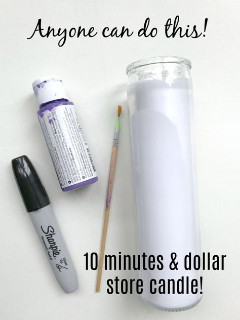 Create gorgeous Dollar Store Fall Candles using this simple technique with supplies you probably already have such as permanent marker and acrylic paint. Coffee Filter Flowers Diy, Dollar Tree Candles, Dollar Store Candles, Chalk Paint Mason Jars, Tiny Room, Diy Hanging Shelves, Amazing Crafts, Mason Jar Flowers, Diy Chalk Paint