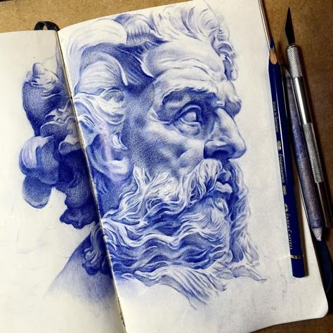 Tatiana Caffeine on Instagram: “This is The most detailed drawing with blue pencils I’ve ever did! What do think ? Do you like it ??? #art#arts#artist#artwork #draw…” Picture Portraits, Classical Drawing, Paper Picture, Alevel Art, Pen Art Work, Draw Hands, Master Drawing, Pen Art Drawings, Working Drawing