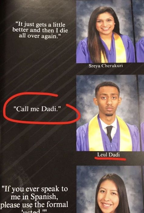 34 Yearbook quotes from clever graduates. - Gallery Best Yearbook Quotes, Senior Yearbook Quotes, Funny Yearbook Quotes, Funny Yearbook, Senior Quotes Funny, Yearbook Quotes, Year Book, Senior Quotes, Graduation Caps