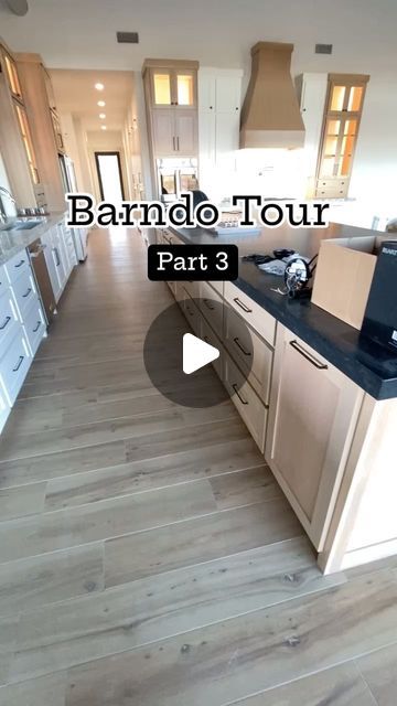 Bonnie Lou | Home Inspo on Instagram: "Welcome to part 3 of our Barndo Tour. I hope you’re enjoying these as much as I am enjoying making them. 

Every time I walk through our barndo, I love it even more! 

Lots to unpack here. Feel free to ask questions!

Thanks for following our build so far. Move in time is coming soon!

#barndominiums 
#barndominiumhomes 
#farmhouse
#countryliving
#homedecor 
#tonymillerconstruction 
#thebarndominiumcompany" Farmhouse Barndominium Interior Kitchen, Barndominium Kitchen Island, Barndominium Walk In Closet, Barndominium Pantry Ideas, Barndominium Ceiling Ideas, Barnodium Homes Interior, Barndominium Kitchen Open Concept, Barndo Interior Ideas, Farmhouse Barndominium Interior