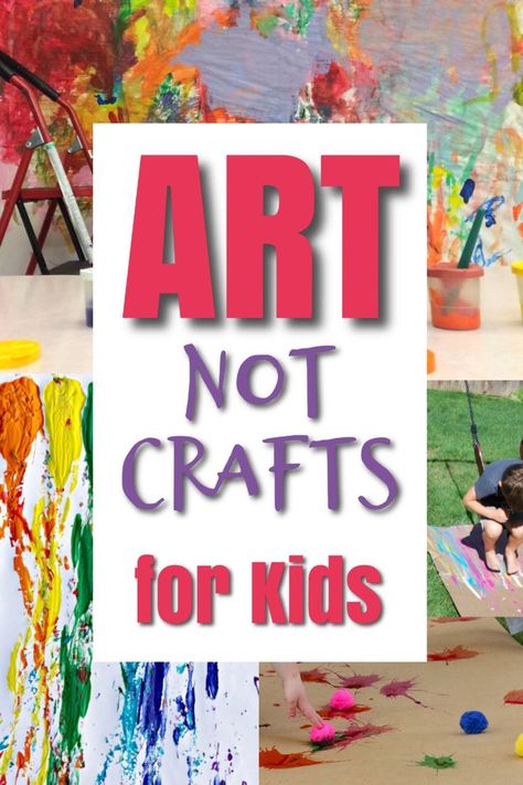 These are great art projects for kids to make! These are process art activities for kids that are meaningful and build creativity and imaginations. Crafts have their place as well - they are great for helping kids learn to follow instructions, build fine motor skills, etc. But this post is all about ART projects for kids! #howweelearn #artprojects #artprojectsforkids #artsandcraftsforkids #processart #kidsart #artforkids #preschoolartprojects #preschoolart #craftsforkids #art Messy Art Activities, Process Art Activities, Preschool Art Projects, Messy Art, Art Projects For Kids, Preschool Arts And Crafts, Art And Craft Videos, Homeschool Art, Kindergarten Art