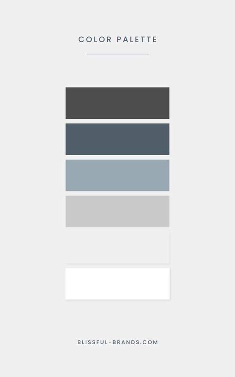 Blue Grey Palette Color, Grey To Blue Color Palette, Pacific Blue Color Palette, Color Palette Blues And Grays, Color Pallets With Black And White, Cream Blue Color Palette, Black White Grey Blue Color Palette, Bluish Gray Color Palette, Color Palette Gray Blue