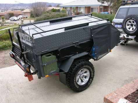 Bug Out Trailer, Offroad Trailer, Bed Idea, Jeep Trailer, Expedition Trailer, Adventure Trailers, Off Road Camper Trailer, Off Road Camping, Overland Trailer