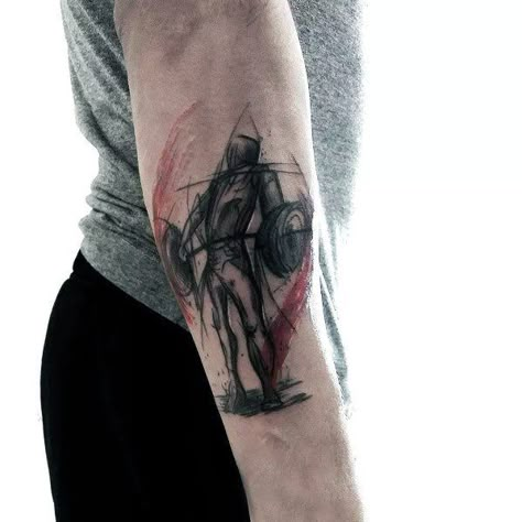 Top 60 Best Crossfit Tattoos For Men - Workout Ink Design Ideas Crossfit Tattoo Ideas Men, Unbroken Tattoo, Sport Tattoos For Men, Gym Tattoo Ideas For Men, Weightlifting Tattoo, Crossfit Tattoo, Gym Tattoo Ideas, Gym Tattoos, Bodybuilding Tattoo