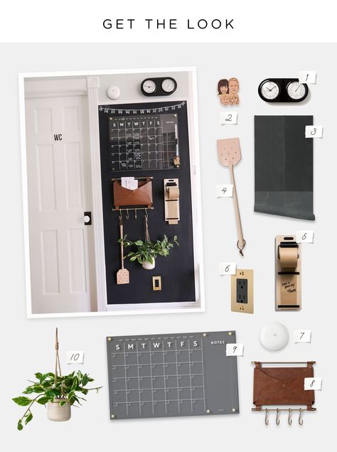 Small Accent Wall, Command Center Design, Family Command Center Wall, Command Center Organization, Diy Command Center, Command Center Kitchen, Home Command Center, Chasing Paper, Family Command Center