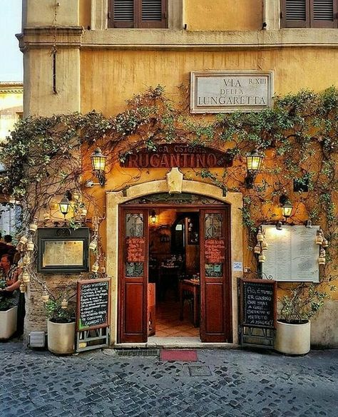 Lavender Hill Interiors (@lavenderhillinteriors) on Instagram: “Rome, Italy.” Christmas Looks, Rome Hotels, 타이포그래피 포스터 디자인, Traveling Abroad, Shop Front, Italian Restaurant, Facades, Rome Italy, Travel Insurance