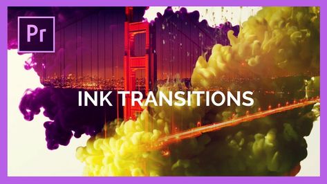 Ink Transitions in Adobe Premiere Pro CC Tutorial Premier Designs Tutorial, Premiere Pro Tutorials, Adobe After Effects Tutorials, Learn Animation, Motion Graphics Tutorial, Adobe Tutorials, Premiere Pro Cc, Adobe Illustrator Tutorials