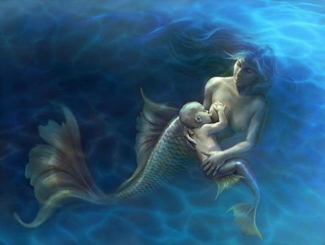 Mother Mermaid, Pier Paolo Pasolini, Mermaid Magic, Mermaid Nursery, Fantasy Mermaids, Mermaid Baby, Mermaid Fairy, Mermaid Tale, Mermaids And Mermen