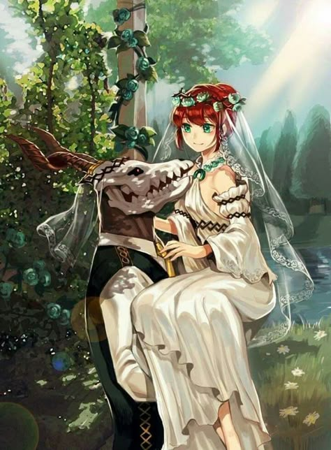 Magus Bride Elias, Ancient Magus Bride Elias, Chise X Elias, Magnus Bride, Chise Hatori, Elias Ainsworth, Magus Bride, Ancient Dragon, Ancient Magus Bride