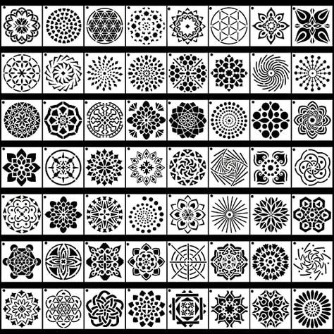 Amazon.com : 56 Pack Mandala Dot Painting Templates Stencils Perfect for DIY Rock Painting Art Projects (3.6x3.6 inch) : Arts, Crafts & Sewing Dot Painting Templates, Diy Rock Painting, Mandala Dot Painting, Dot Painting Tools, Wood Burning Stencils, Diy Rock Art, Drawing Stencils, Mandala Stencils, Painting Templates