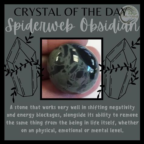 Willow Witchcraft Obsidian Crystal Meaning, Witch Stones, Spiderweb Jasper, Obsidian Meaning, Crystal Identification, Crystal Magick, Crystal Healing Chart, Healing Crystals For You, Obsidian Crystal