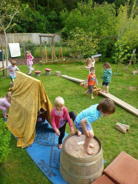 Childcare Outdoor Activities, Magical Kids Room, Toddler Obstacle Course, Home Decorating Styles, Environment Activities, Kids Room Interior, Kids Obstacle Course, Outdoor Learning Spaces, Outdoor Nursery