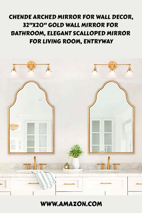 Chende Arched Mirror for Wall Decor, 32"X20" Gold Wall Mirror for Bathroom, Elegant Scalloped Mirror for Living Room, Entryway https://www.amazon.com/Chende-Bathroom-Elegant-Scalloped-Entryway/dp/B0BQQTYQKT?crid=W84NC0SM9TSO&keywords=gold+bathroom+mirror&qid=1698852405&sprefix=gold+bathroom+mirror%2Caps%2C165&sr=8-9&ufe=app_do%3Aamzn1.fos.f5122f16-c3e8-4386-bf32-63e904010ad0&linkCode=ll1&tag=beautifulh03c-20&linkId=a23e1d175368dd2b45b74fa7e2a590b5&language=en_US&ref_=as_li_ss_tl Poppy Mallow, Unique Bathroom Mirrors, Bathroom Upstairs, Gold Wall Mirror, Scalloped Mirror, Mirror For Living Room, Bathroom Elegant, Mirror For Wall, Entryway Dining Room