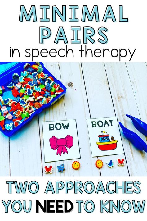 Kids Speech Therapy, Expressive Language Activities, Speech Classroom, Speech Therapy Activities Preschool, Minimal Pairs, Speech Therapy Crafts, Childhood Apraxia Of Speech, Speech Therapy Tools, Early Intervention Speech Therapy