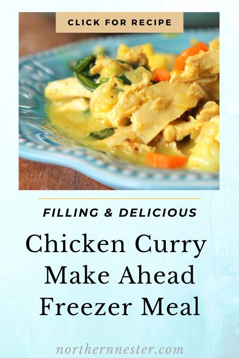 Freezer Curry Meals, Chicken Curry Freezer Meal, Freezer Curry Chicken, Curry Freezer Meal, Freezer Curry, Chicken Vegetable Curry, Low Carb Freezer Meals, Beef Freezer Meals, Vegetarian Freezer Meals