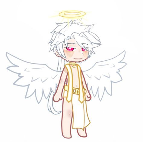 Angel Outfit Gacha Club, Angel Gacha Club Outfits, Gacha Angel Oc, Gacha Angel, Egyptian Outfit, Gacha Hacks, Angel Outfit, Oc Gacha, Club Outfit