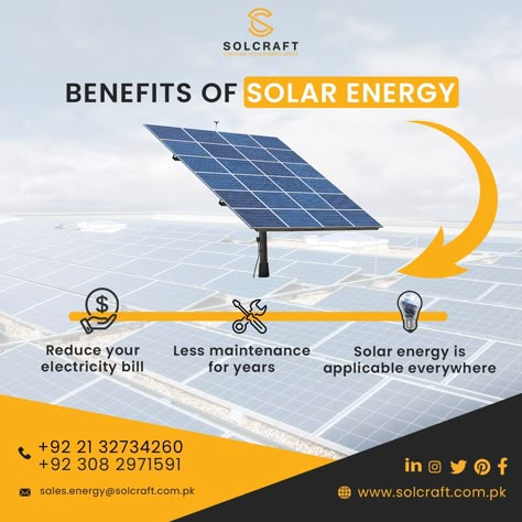 #Solcraft #PowerForLife #GoSolar #SolarPanel #CleanEnergy #SolarEnergySystem #solarenergy #solarpower #solarpanel #gosolar #solarpanelinstallation #solarpanelsystem #solarsolutions #rooftopsolar #solarforbusiness #solarforfactories #solarforresidential #solarenergysystem #electricitybill #solarelectricity #cleanenergy #SolcraftPakistan #SolarInPakistan #solarenergypanels
#solarenergysolutions #solarpowered #GreenPakistan Solar Energy Advertising, Solar Graphic Design, Solar Panel Poster Design, Solar Ads, Solar Energy Design, Solar Panels Design, Renewable Energy Resources, Solar Energy Facts, Solar Power Plant