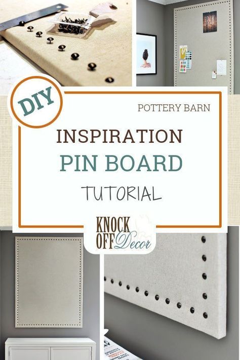 Diy Notice Board, Pod Office, Diy Pin Board, Pin Board Ideas, Pottery Barn Look, Diy Cork, Planner Diy, Kids Rooms Diy, Pottery Barn Inspired