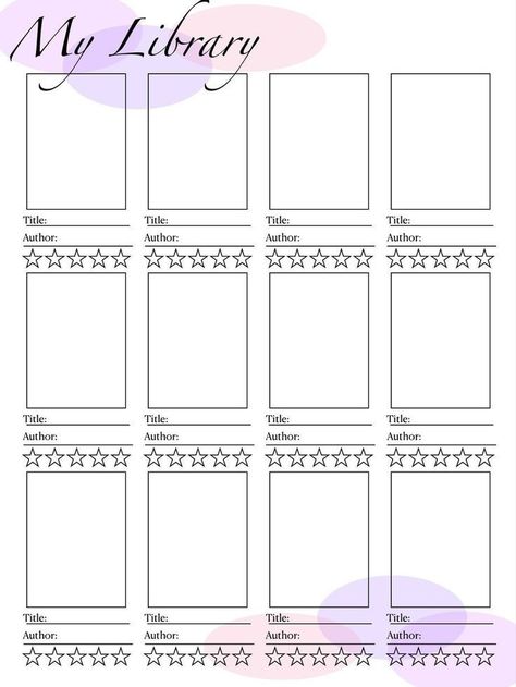 Book Library Template, Book Reading Journal Template, Book Page Journal, Journaling Books To Read, Journaling Pages Printable, Book Journal Template Goodnotes, Book Journal Ideas Layout Digital, Books To Read Journal Page, Books To Read Template