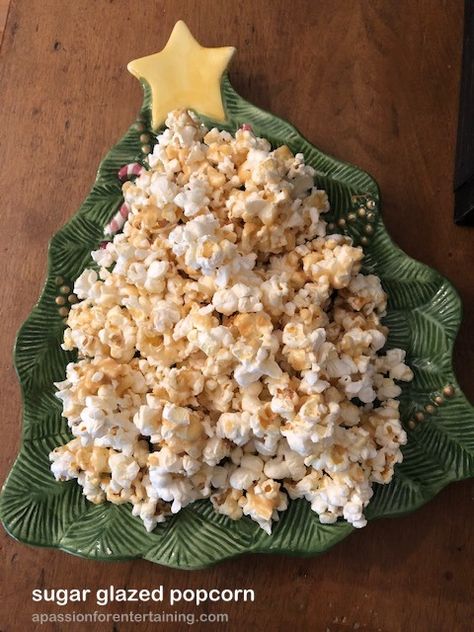 Glazed Popcorn Recipe, Cereal Mixes, Popcorn Flavors, Cereal Mix, Butter Glaze, Popcorn Recipe, Microwave Popcorn, Sugar Glaze, Kettle Corn