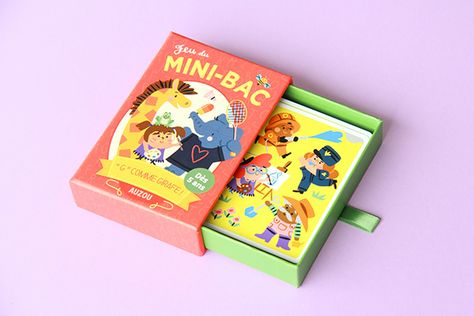 Kids Package Design, Kids Packaging, Kids Package, Game Card Design, Card Games For Kids, Board Game Design, Deck Projects, Game Illustration, Flash Card