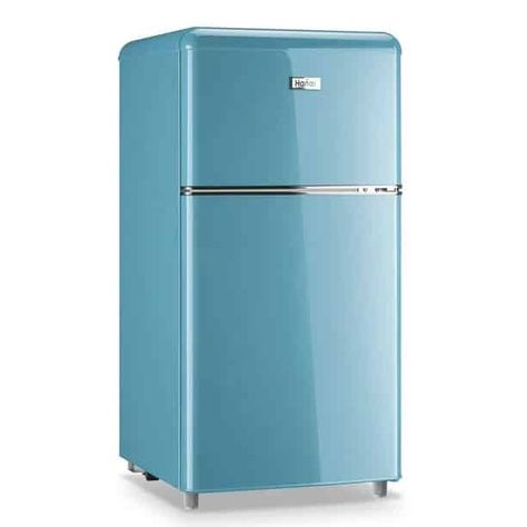 I get giddy whenever I walk into a kitchen with a Smeg retro refrigerator. They are the Daddy of retro fridges on the market but hot dang, they are pricey. When renovating the kitchen in our Whimsy Homes cabin, I knew I wanted to put a cute retro fridge in there. I went on a deep dive researching the coolest Smeg Fridge alternatives for all my retro loving babes who don't want to drop $3-4 grand on a fridge.