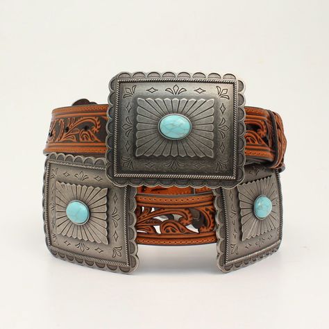 Ariat Belts, Tooled Leather Belts, Tan Leather Belt, Concho Belt, Western Belt, Branded Belts, Western Belts, M F, Leather Buckle